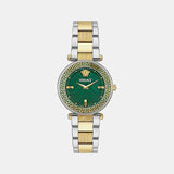 Reve Women Quartz Green Dial Analog Stainless Steel Watch VE8B00524