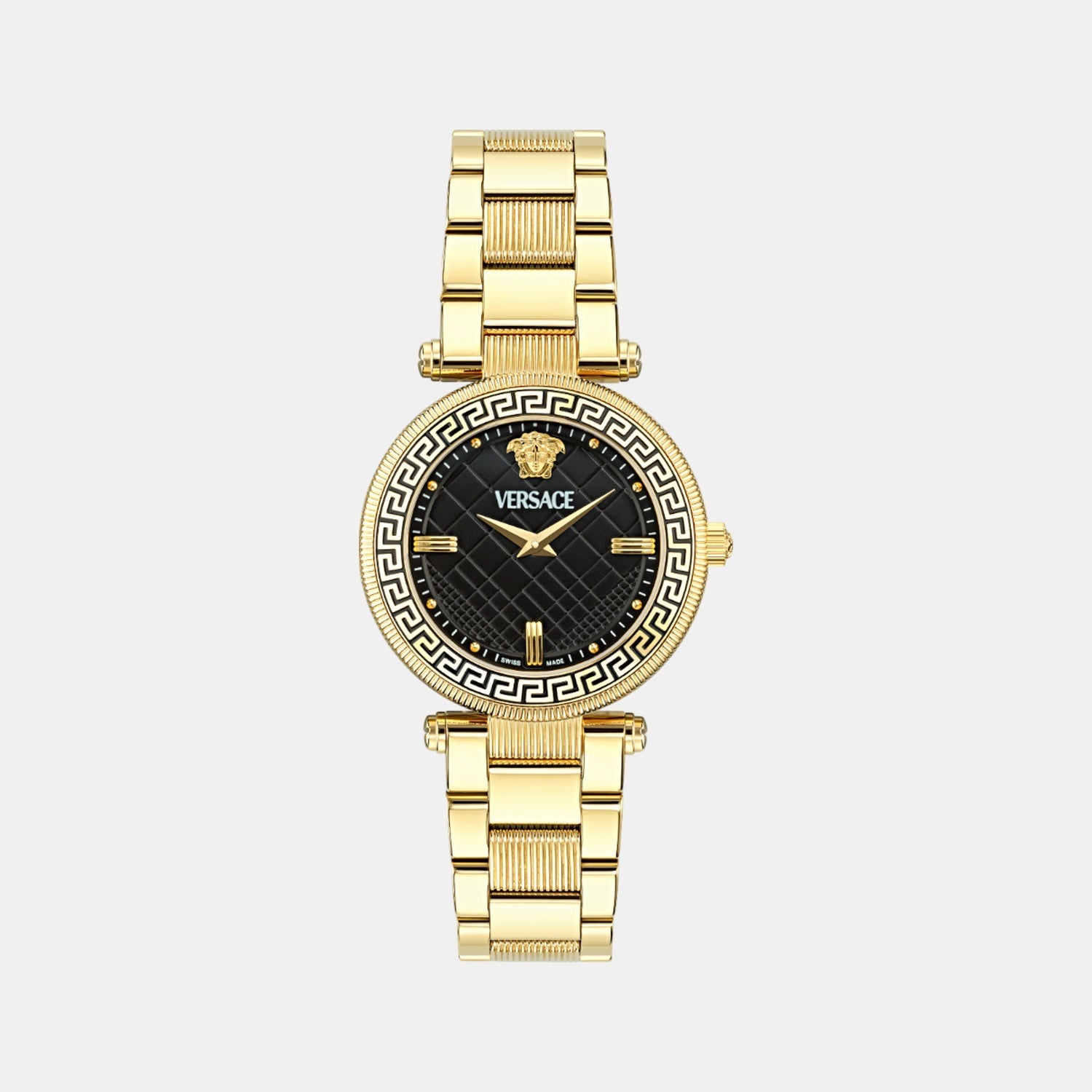 Reve Wyome Women Quartz Black Dial Analog Stainless Steel Watch VE8B00624