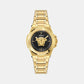 Hera Women Quartz Black Dial Analog Stainless Steel Watch VE8D00624