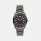 V Dome Men Quartz Black Dial Analog Stainless Steel Watch VE8E00724