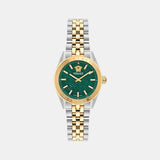 V-Code Women Quartz Green Dial Analog Stainless Steel Watch VE8I00424