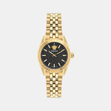 V-Code Women Quartz Black Dial Analog Stainless Steel Watch VE8I00724