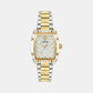 Dominus Women Quartz White Dial Analog Stainless Steel Watch VE8K00424
