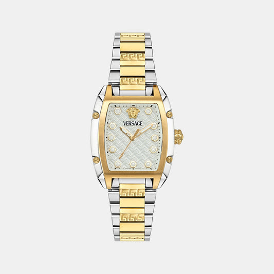 Dominus Women Quartz White Dial Analog Stainless Steel Watch VE8K00424