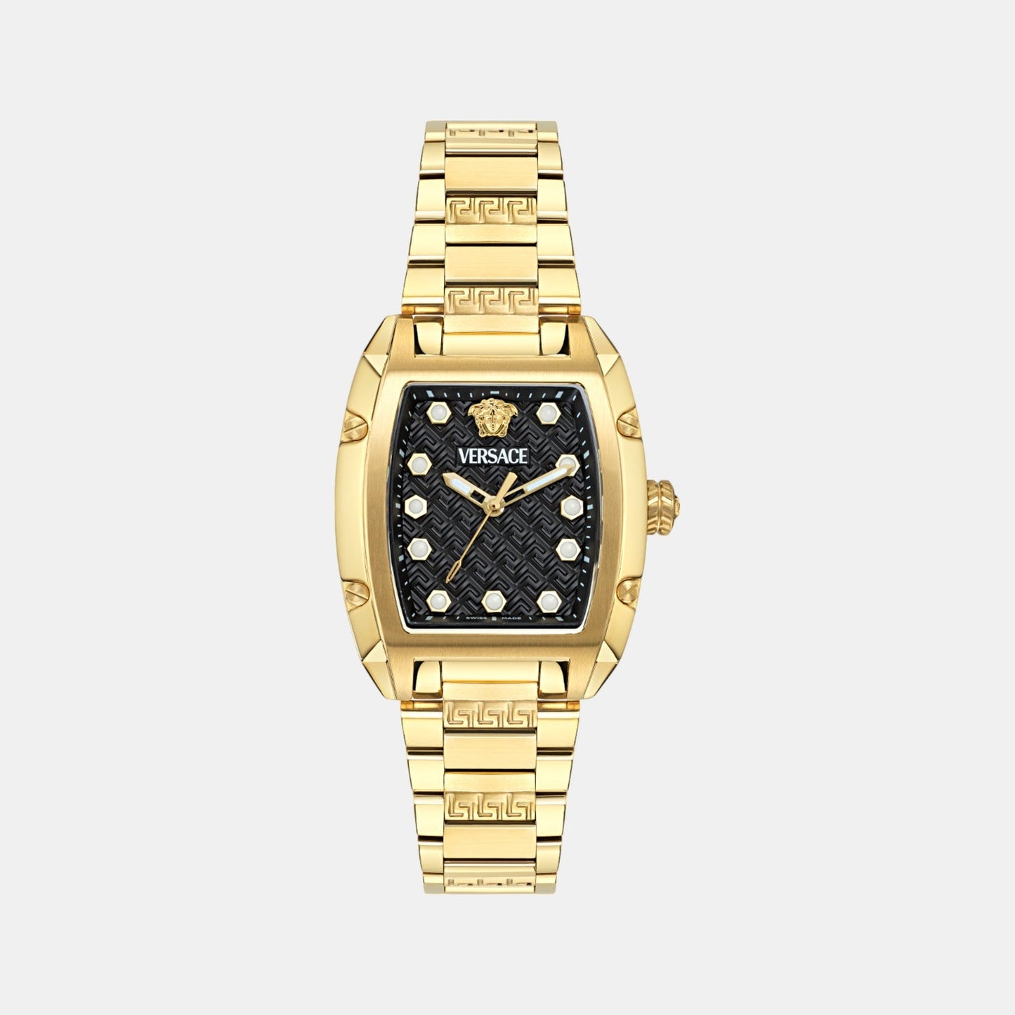 Dominus Women Quartz Black Dial Analog Stainless Steel Watch VE8K00524