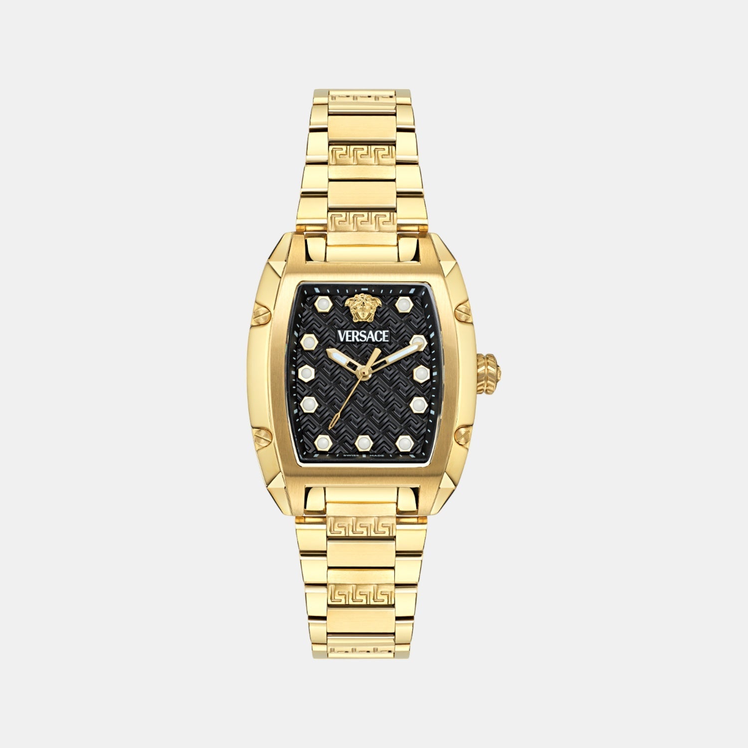 Dominus Women Quartz Black Dial Analog Stainless Steel Watch VE8K00524