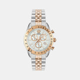 Men Quartz Silver Dial Chronograph Stainless Steel Watch VE8R00424