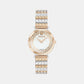 Women Quartz Silver Dial Analog Stainless Steel Watch VE9A00324