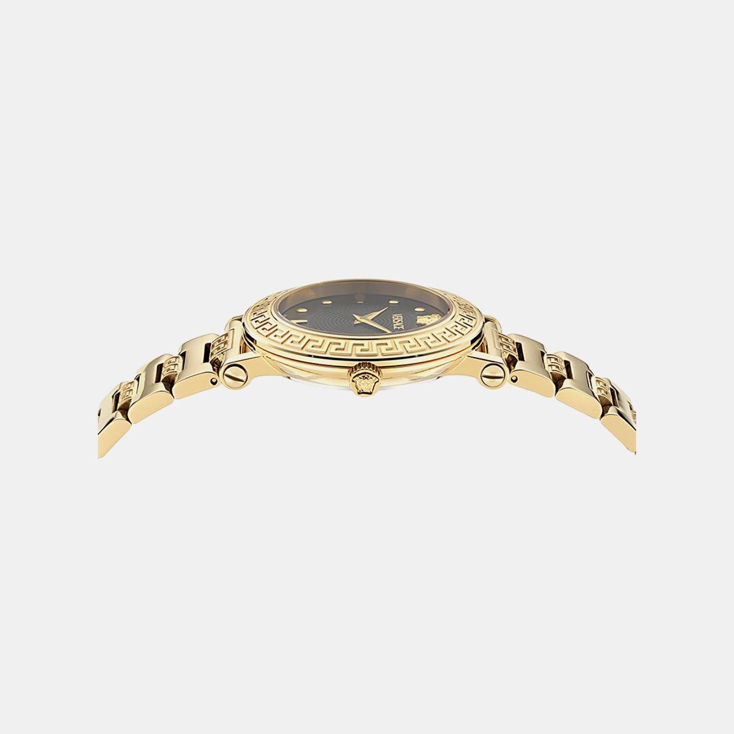 Greca Sphere(Wc-9C) Women Quartz Black Dial Analog Stainless Steel Watch VE9C00724