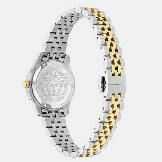 Greca Women Quartz Silver Dial Analog Stainless Steel Watch VE9CA0625
