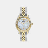 Greca Women Quartz Silver Dial Analog Stainless Steel Watch VE9CA0625