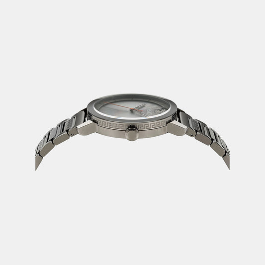 V-Helix (Wc-9G) Men Quartz Grey Dial Analog Stainless Steel Watch VE9G00424