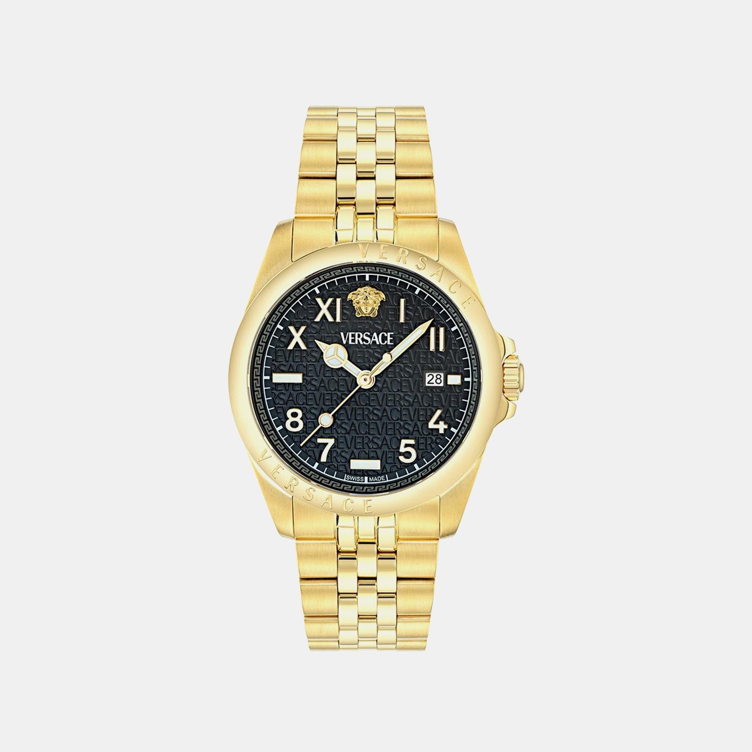 Versace Anteo (Wc-9H) Men Quartz Black Dial Analog Stainless Steel Watch VE9H00624