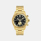 Men Quartz Black Dial Chronograph Stainless Steel Watch VE9K00524