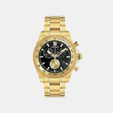 Men Quartz Black Dial Chronograph Stainless Steel Watch VE9K00524