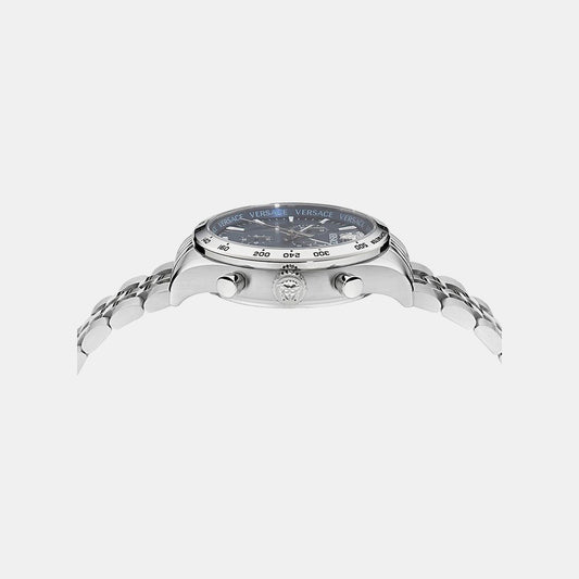 Men Quartz Blue Dial Chronograph Stainless Steel Watch VECFA0124