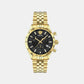 Men Quartz Black Dial Chronograph Stainless Steel Watch VECFA0524