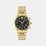 Men Quartz Black Dial Chronograph Stainless Steel Watch VECFA0524