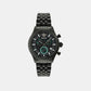 Men Quartz Black Dial Chronograph Stainless Steel Watch VECFA0624