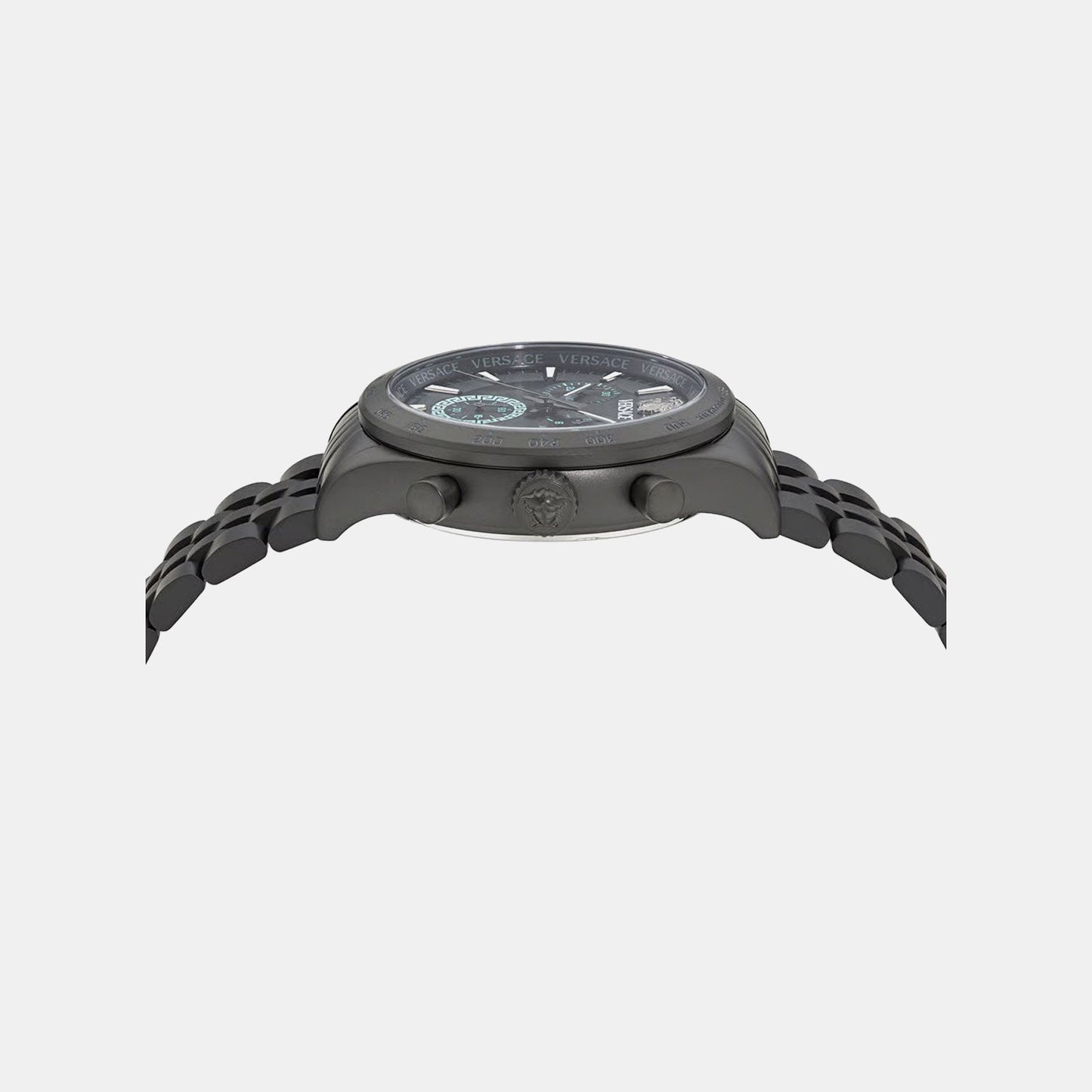 Men Quartz Black Dial Chronograph Stainless Steel Watch VECFA0624