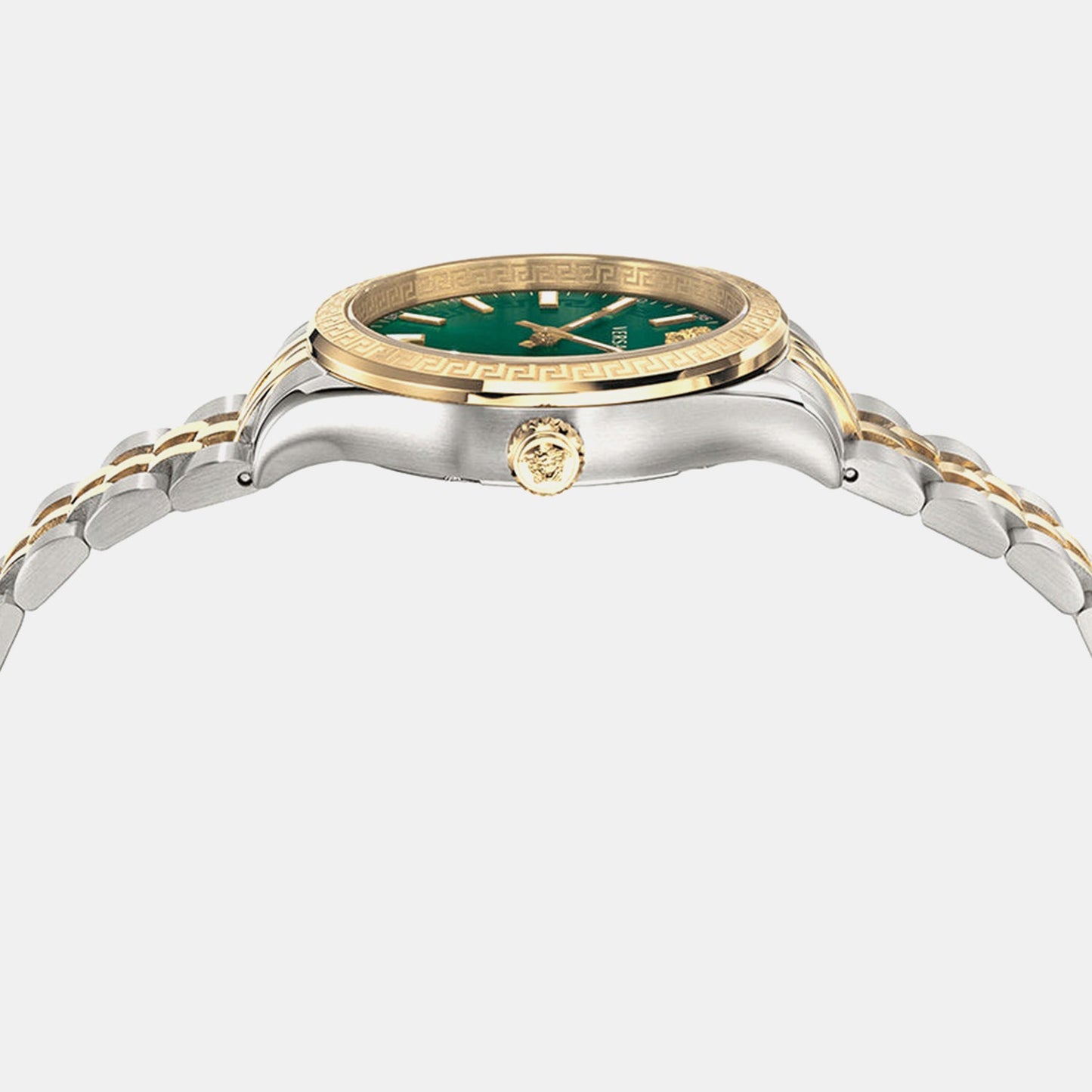 Hellenyium Women Quartz Green Dial Analog Stainless Steel Watch VEHU00420