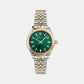 Hellenyium Women Quartz Green Dial Analog Stainless Steel Watch VEHU00420