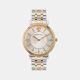 Women Quartz Silver Dial Analog Stainless Steel Watch VEJL01024