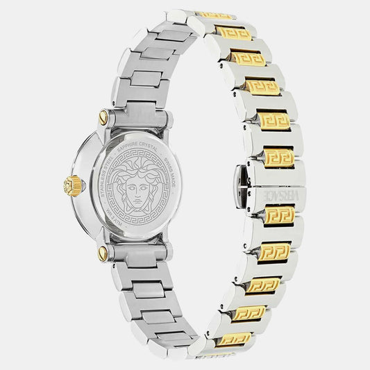 Greca Women Quartz Silver Dial Analog Stainless Steel Watch VEKLA0325