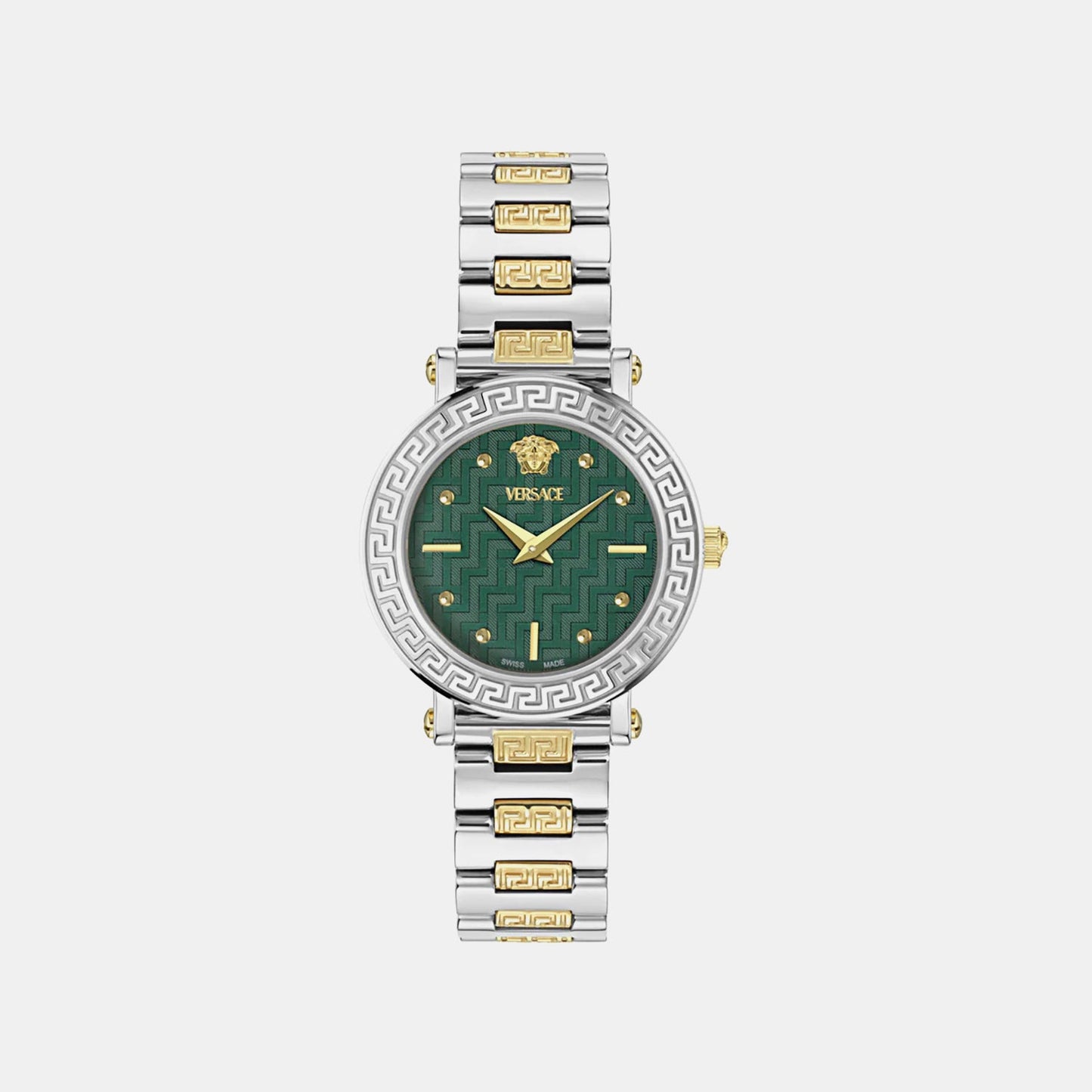 Greca Sphere Petite Women Quartz Green Dial Analog Stainless Steel Watch VEKLA0425
