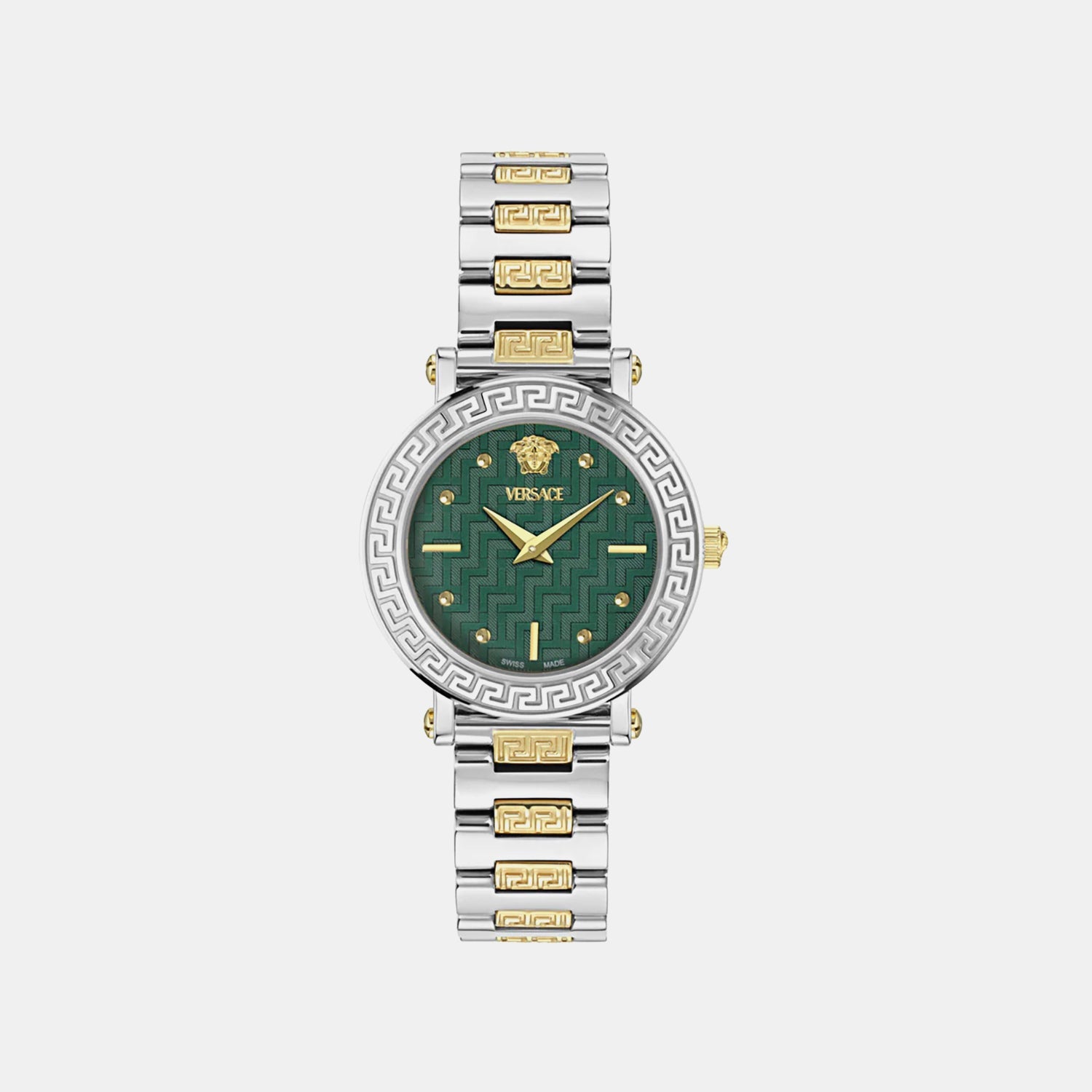 Greca Sphere Petite Women Quartz Green Dial Analog Stainless Steel Watch VEKLA0425