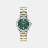 Greca Sphere Petite Women Quartz Green Dial Analog Stainless Steel Watch VEKLA0425