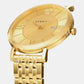 Men Quartz Gold Dial Analog Stainless Steel Watch VENCA0524