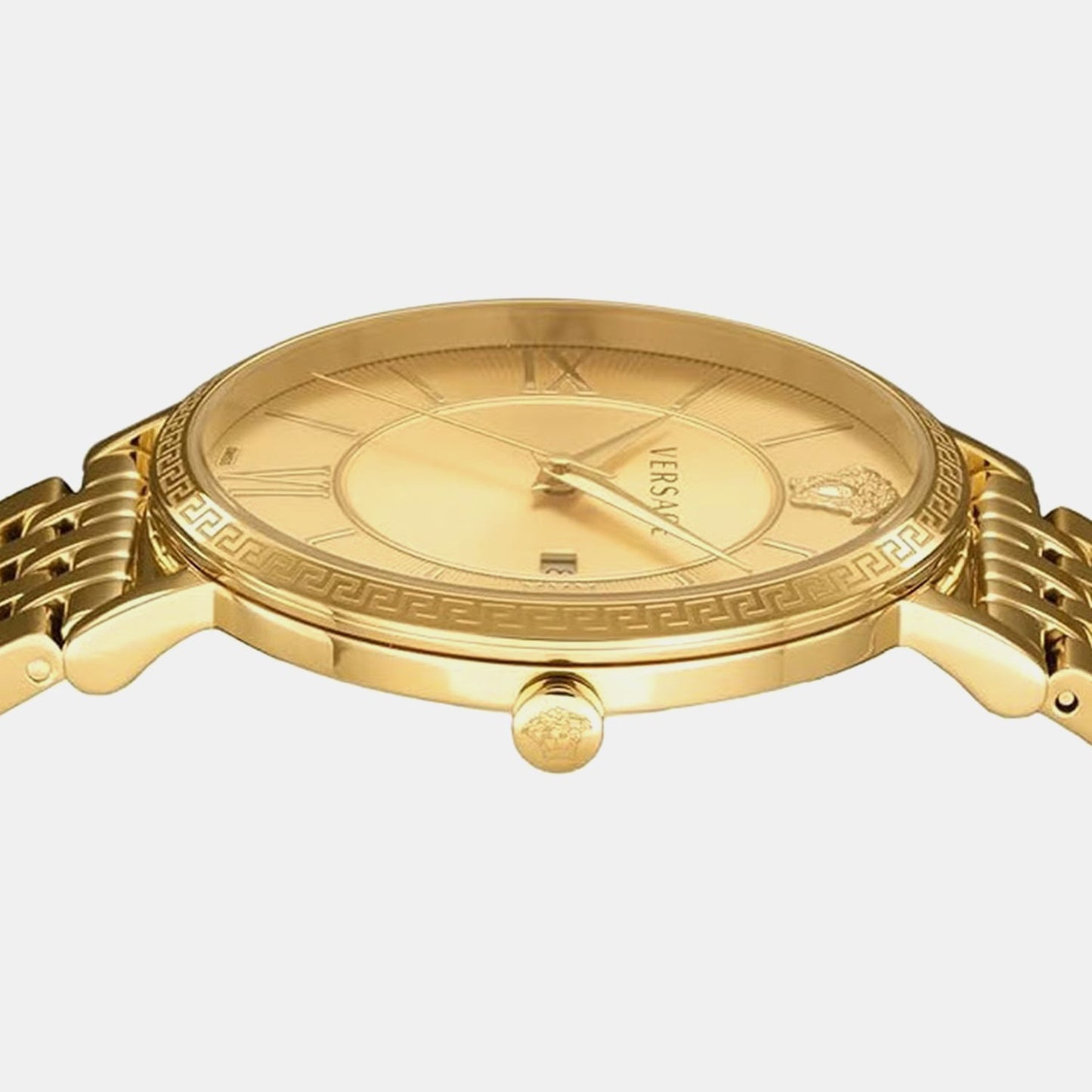 Men Quartz Gold Dial Analog Stainless Steel Watch VENCA0524
