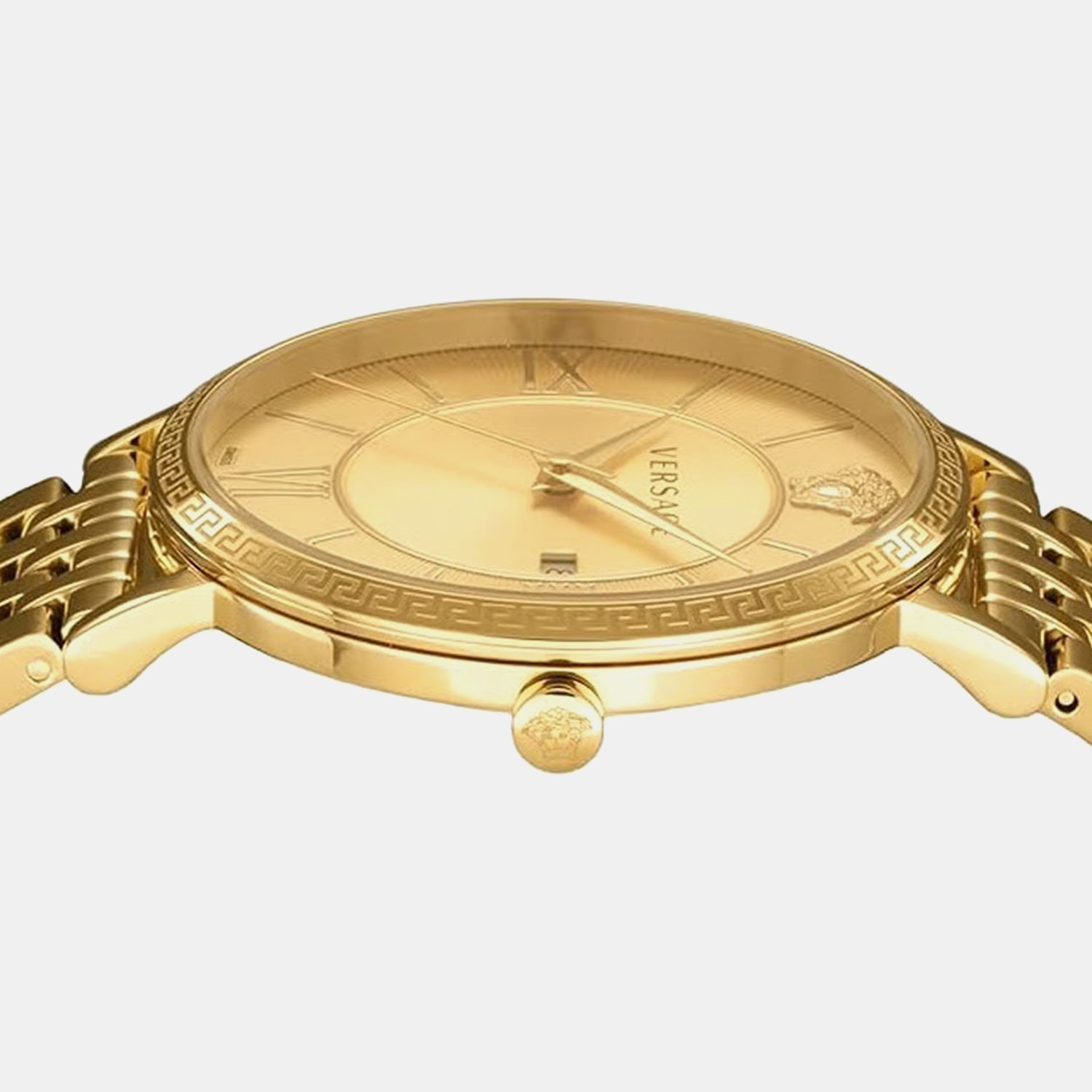 Men Quartz Gold Dial Analog Stainless Steel Watch VENCA0524