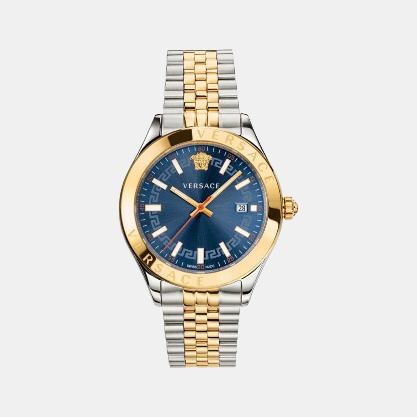 Hellenyium Men Quartz Blue Dial Analog Stainless Steel Watch VEVK00520