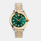 Hellenyium Men Quartz Green Dial Analog Stainless Steel Watch VEVK00620