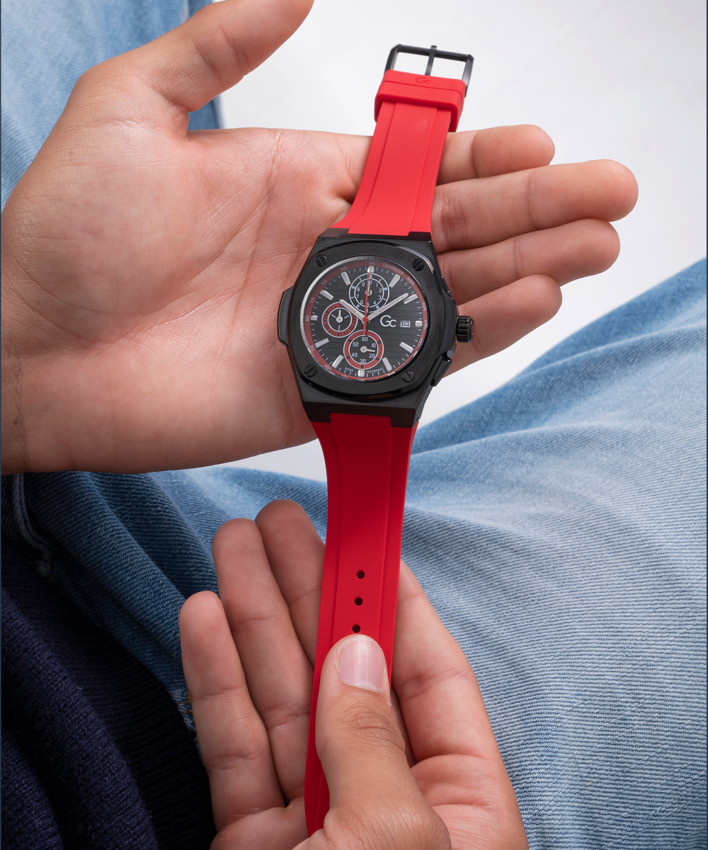 Kessel Racing x Gc Limited Edition 44mm Red Men's Watch