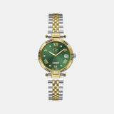 Dress Women Quartz Green Dial Analog Stainless Steel Watch Z01019L9MF