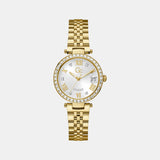 Gc Flair Women Quartz White Dial Analog Stainless Steel Watch Z01022L6