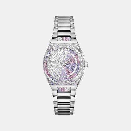 Gc Specials Women Quartz Purple Dial Analog Stainless Steel Watch Z25011L3