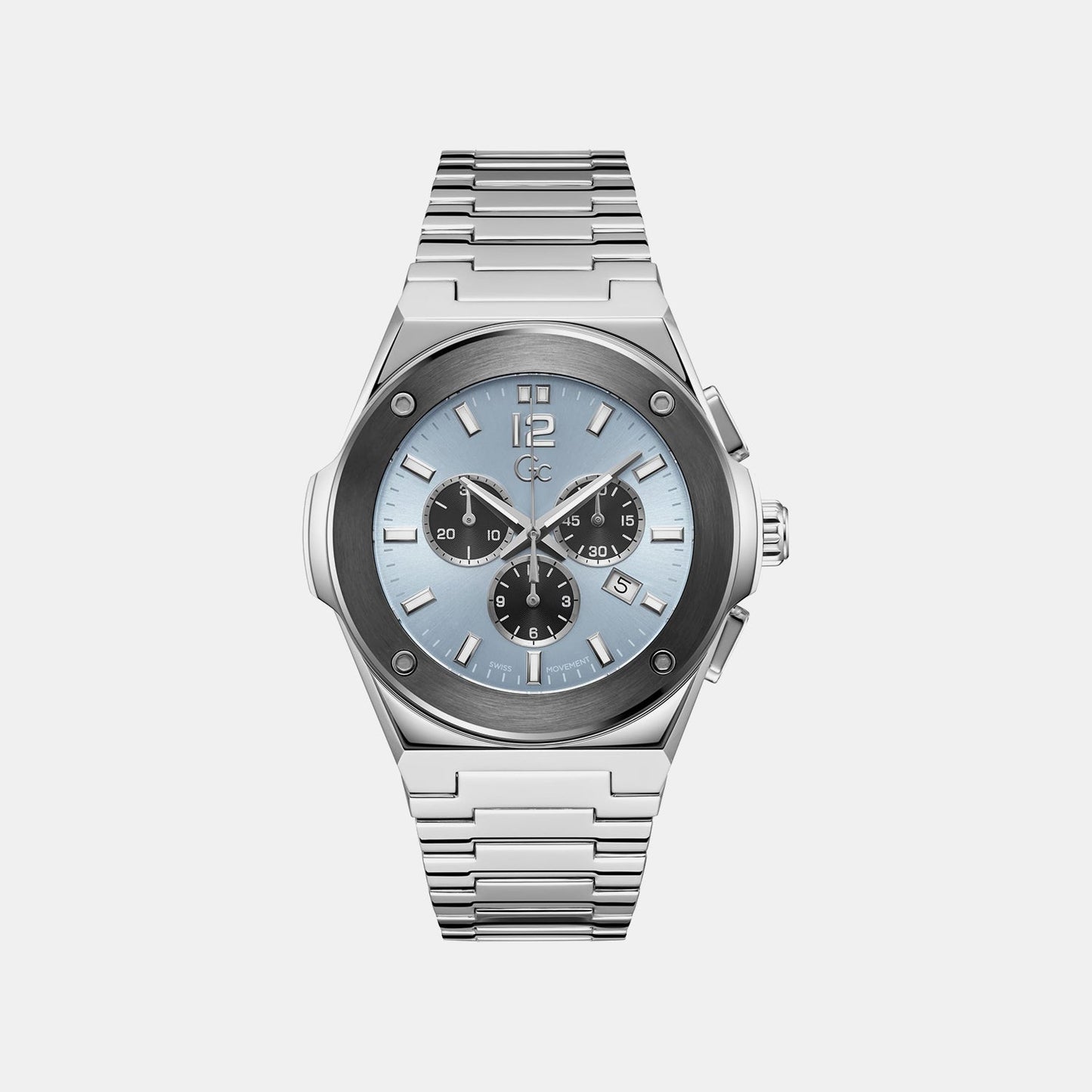 Men Quartz Blue Dial Analog Stainless Steel Watch Z33001G7MF
