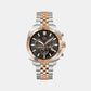 Flair Coussin Chron Men Quartz Black Dial Chronograph Stainless Steel Watch Z46001G2MF