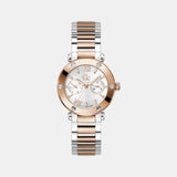 Aura Women Quartz White Dial Analog Stainless Steel Watch Z48002L1MF