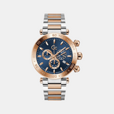Dress Men Quartz Blue Dial Chronograph Stainless Steel Watch Z50002G7MF
