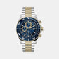 Gc Sportchic Men Quartz Blue Dial Chronograph Stainless Steel Watch Z51007G7