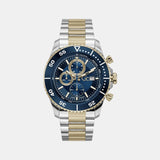 Gc Sportchic Men Quartz Blue Dial Chronograph Stainless Steel Watch Z51007G7