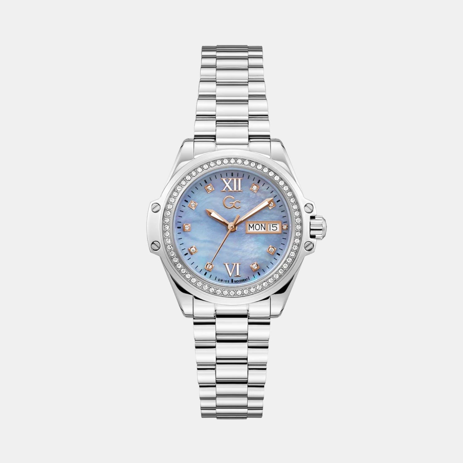 Bolt Women Quartz Blue Dial Analog Stainless Steel Watch Z53003L7