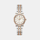 Gleam Women Quartz White Dial Analog Stainless Steel Watch Z55001L7