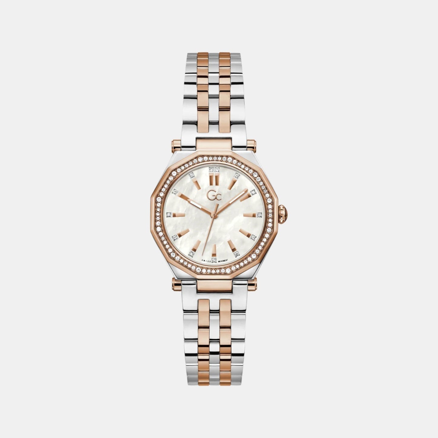 Gleam Women Quartz White Dial Analog Stainless Steel Watch Z55001L7