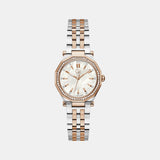 Gleam Women Quartz White Dial Analog Stainless Steel Watch Z55001L7